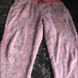 La vie en rose fuzzy pants. Size medium 🎈sale item 🎈